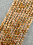 3mm Faceted Citrine Beads