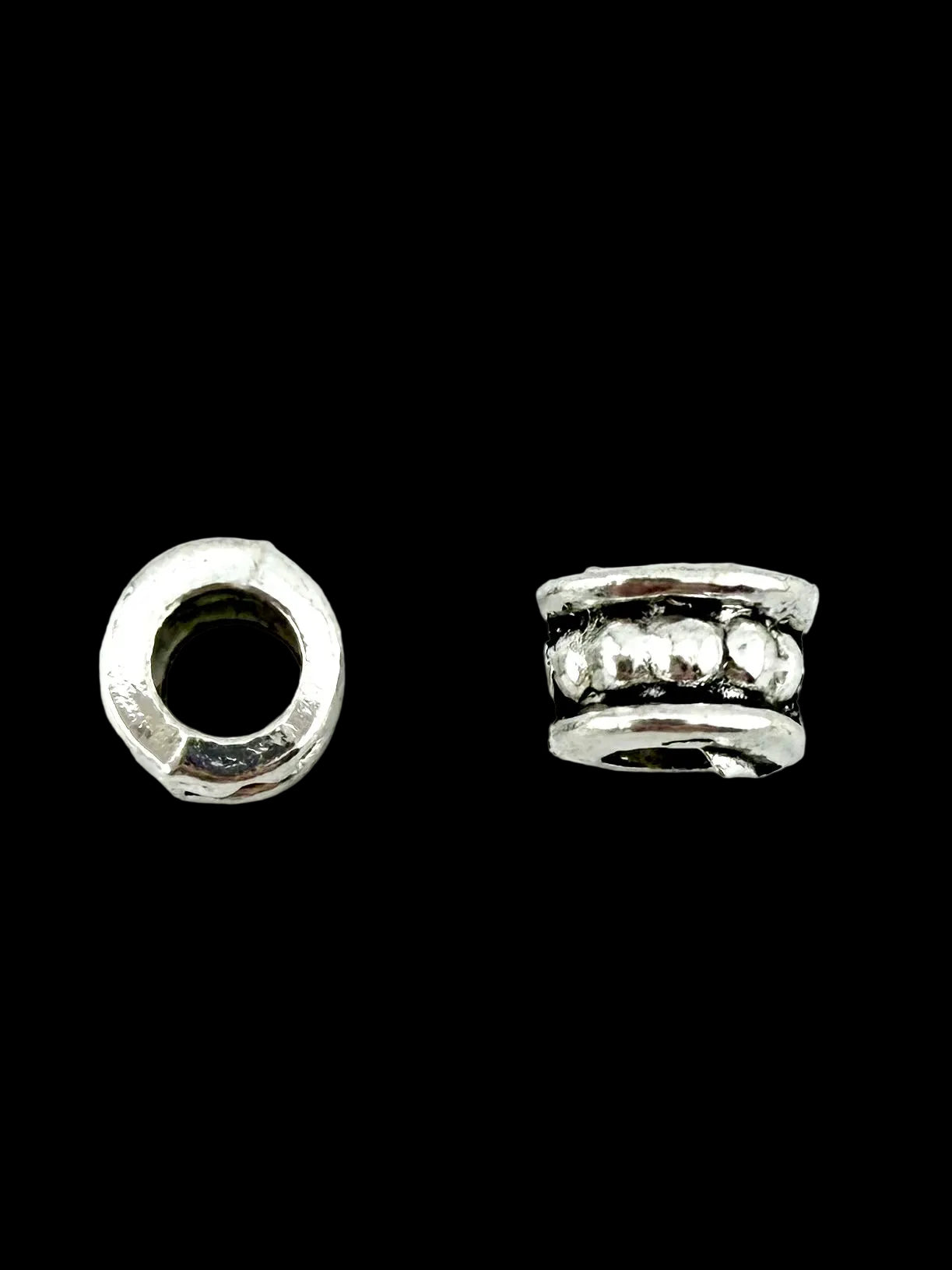 4x5.5mm Barrell Spacer Bead Rhodium