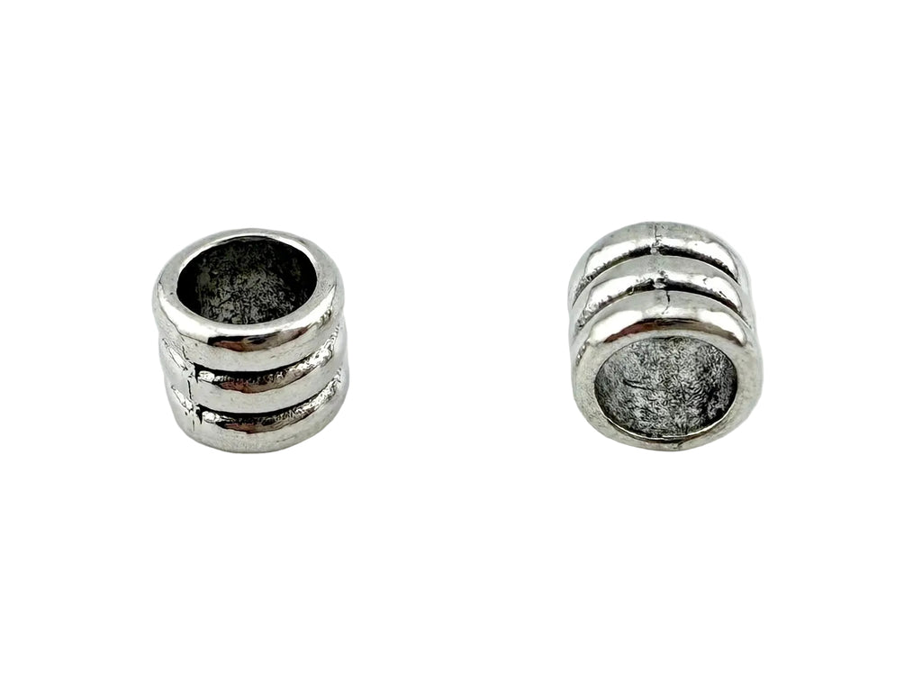 5.5x6mm Large Hole Barrell Spacer Rhodium