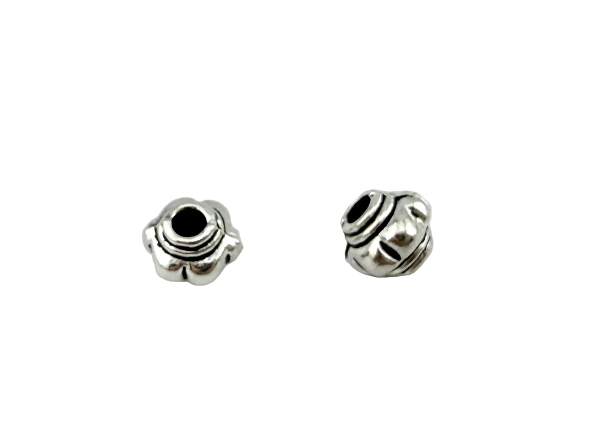 4mm Spacer Bead Rhodium
