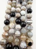 18mm Black Banded Agate