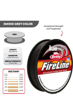FireLine Braided Beading Thread – 6 lb (Smoke & Crystal)