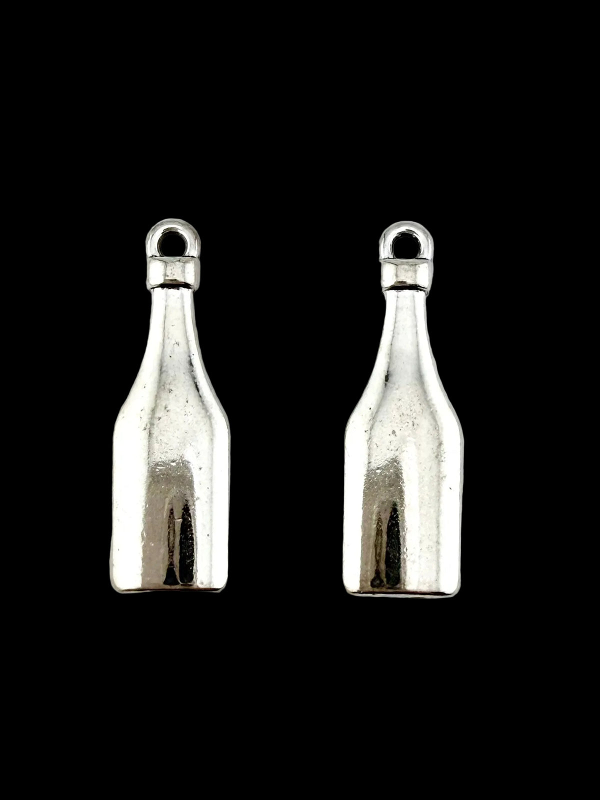 30mm Bottle Charm Rhodium