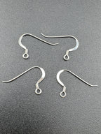925 Sterling Silver Fish Hook Earring Findings 5 pairs