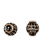 16x15mm Large Hole Spacer Bead Antique Copper