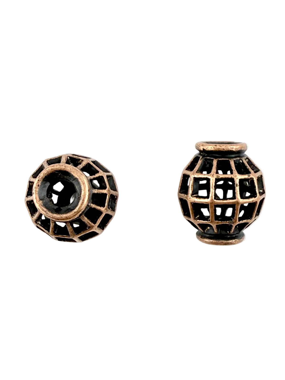 16x15mm Large Hole Spacer Bead Antique Copper