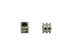 2.5mm Cube Spacer Rhodium