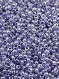 Mino Seed Beads 11/0 Crystal Luster Purple Color Lined
