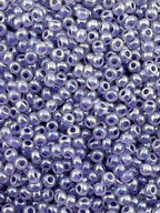 Mino Seed Beads 11/0 Crystal Luster Purple Color Lined