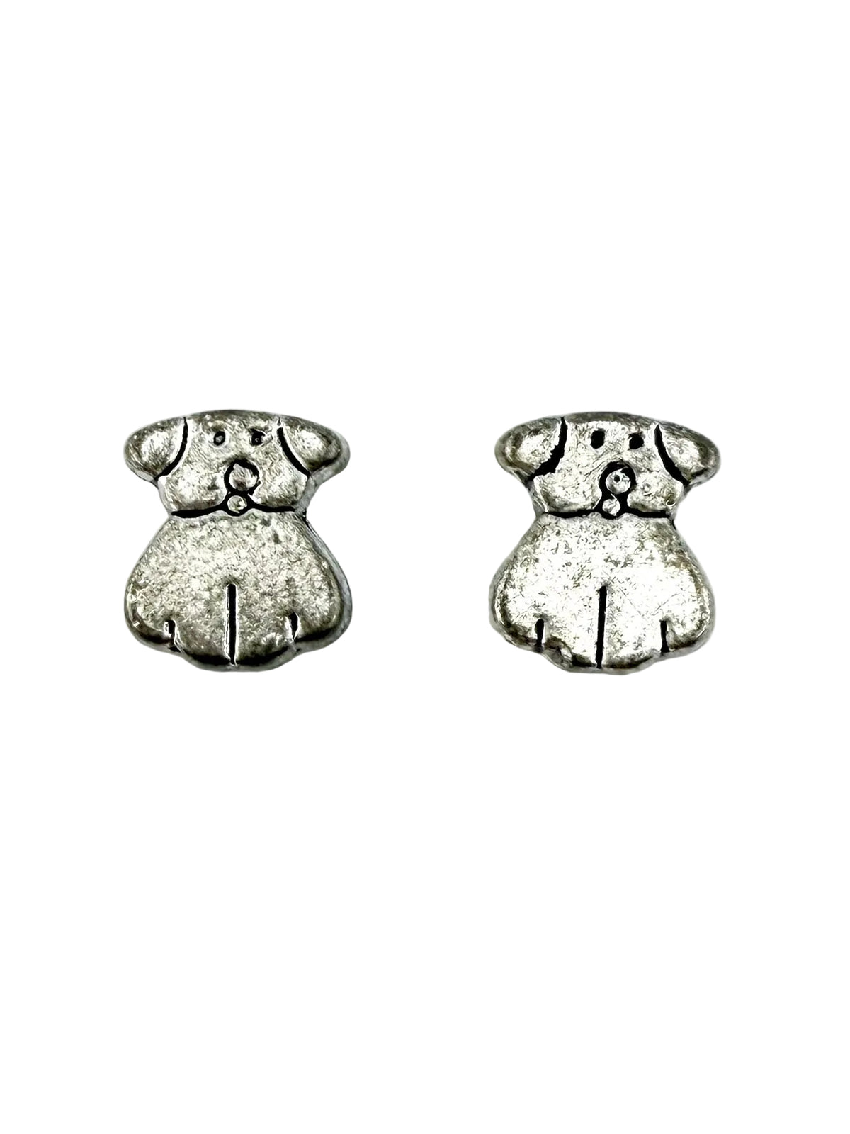 10x9mm Dog Spacer Bead Rhodium