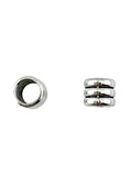5.5x6mm Large Hole Barrell Spacer Rhodium
