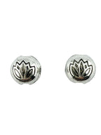 7.5x5mm Lotus Bead Spacer Rhodium