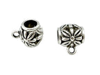 10.5x9mm Spacer Barrell Hanger Rhodium