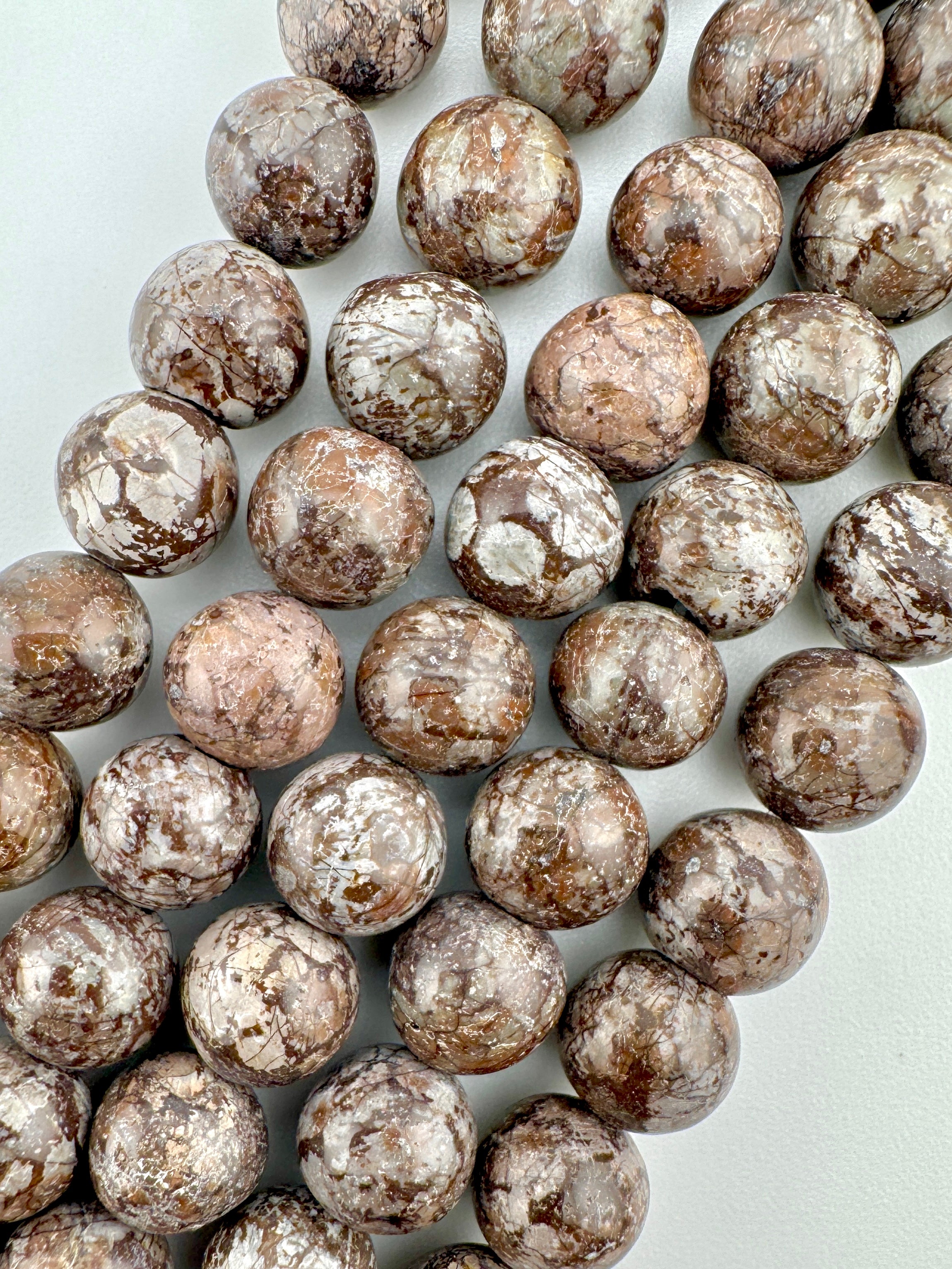 Brown Snowflake Obsidian Beads Available in 4mm, 6mm, 8mm Sizes