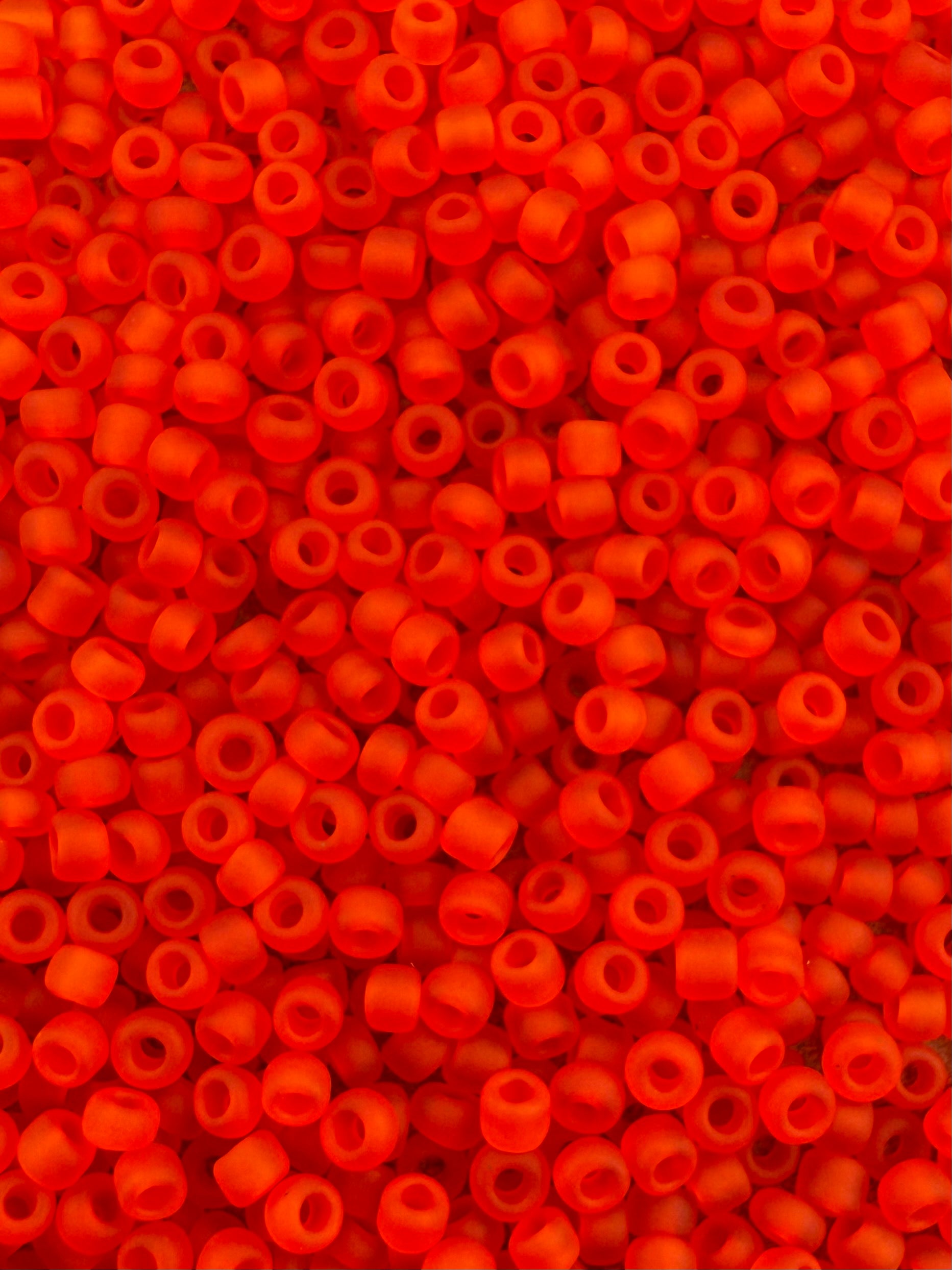 Mino Seed Beads 11/0 Matte Transparent Red