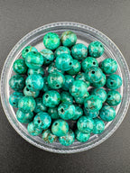 Dyed Green African Howlite Available in 6mm, 8mm, 10mm, 12mm Sizes