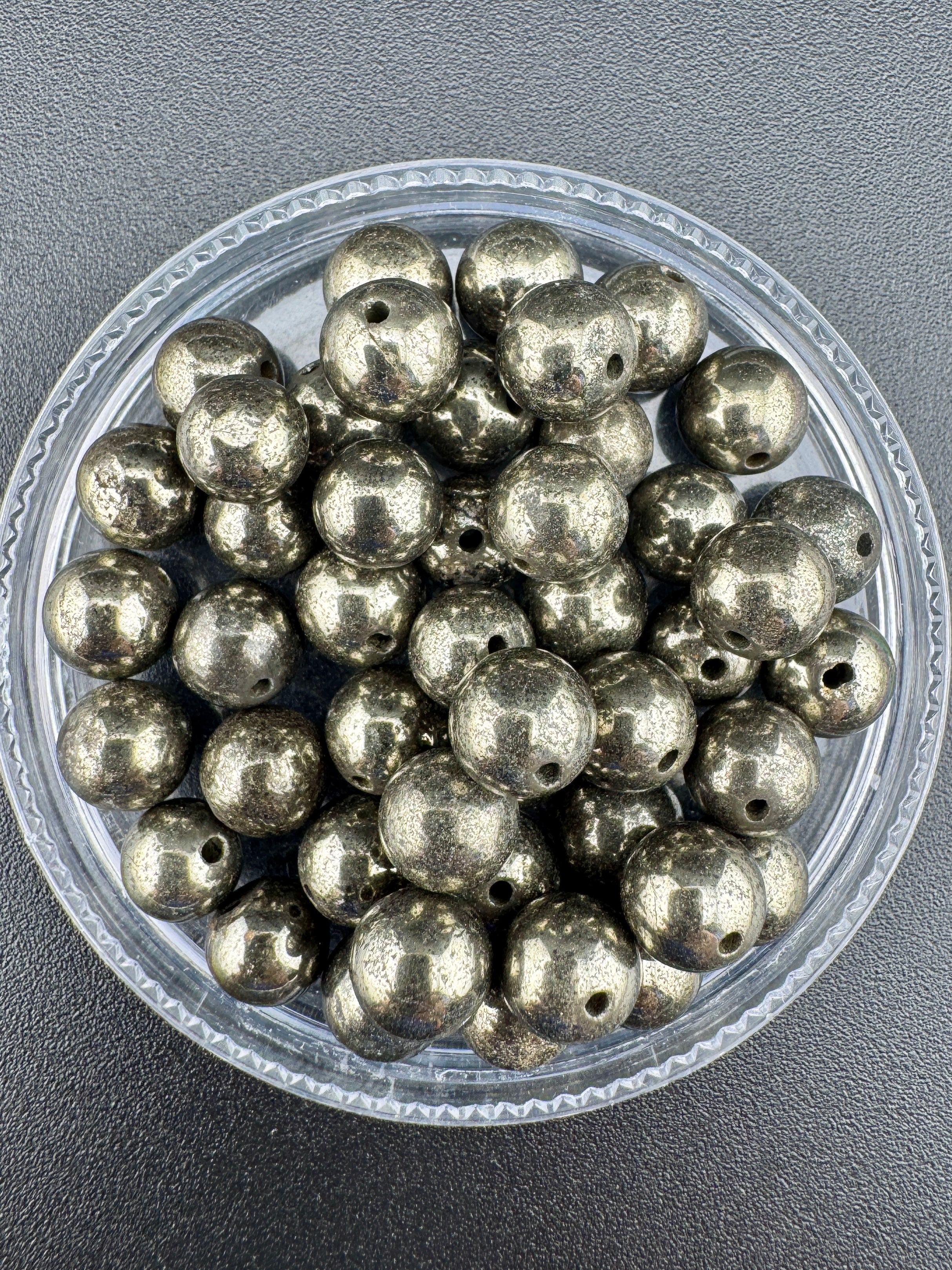 Pyrite Beads Available in 6mm, 8mm, 10mm Sizes