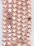 3x7mm Hematite Star Rose Gold