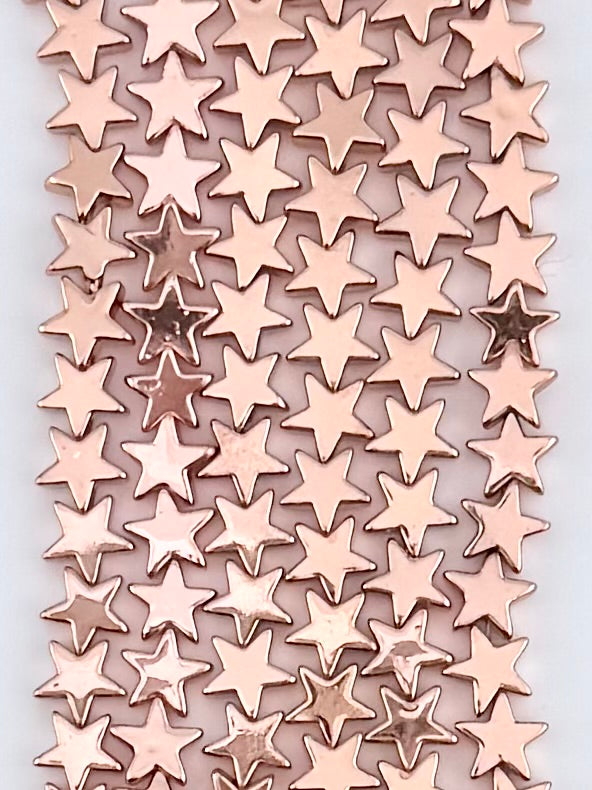 3x7mm Hematite Star Rose Gold