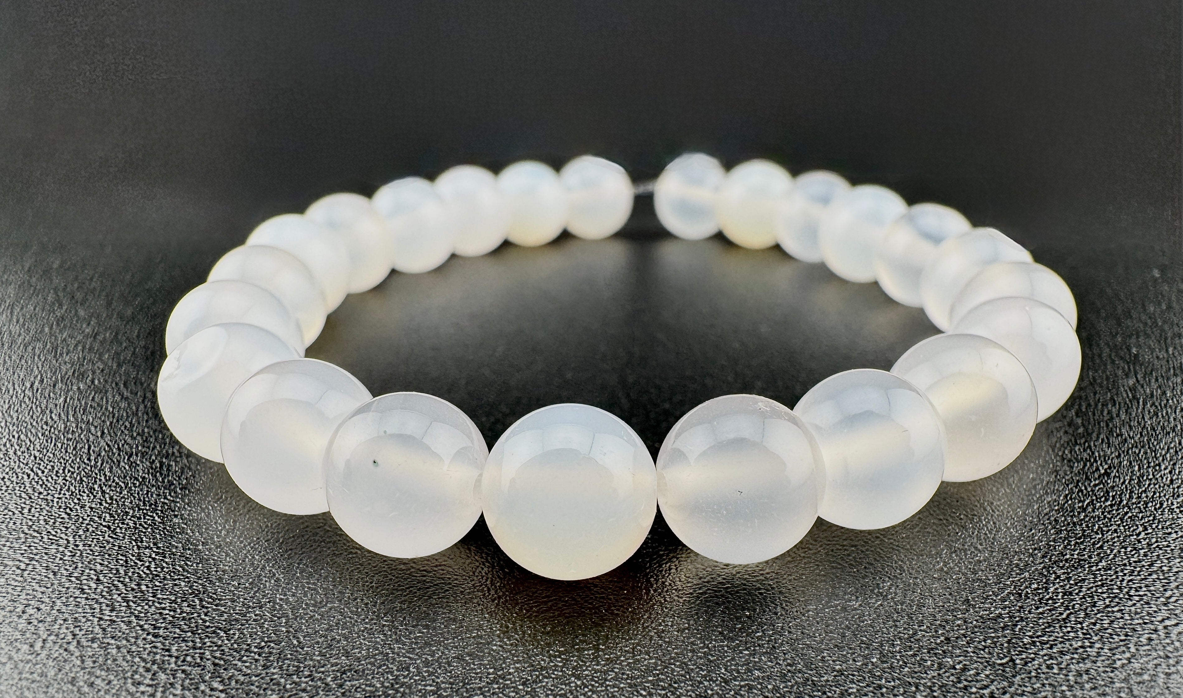 White Agate Beads Available in 6mm, 8mm, 10mm, 12mm Sizes