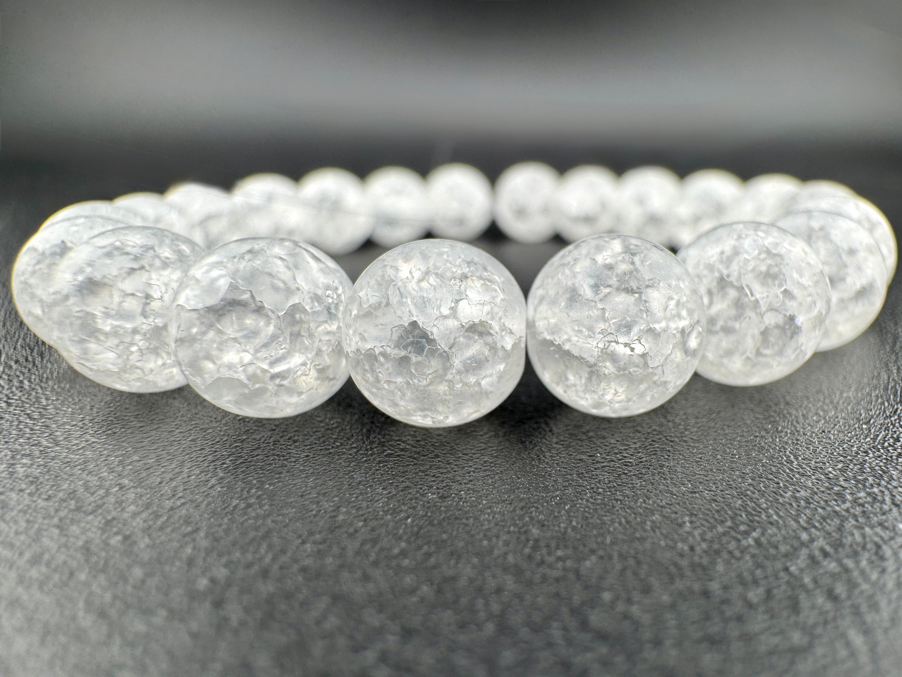 Matte Crackle Quartz Beads Available in 6mm, 8mm, 10mm Sizes