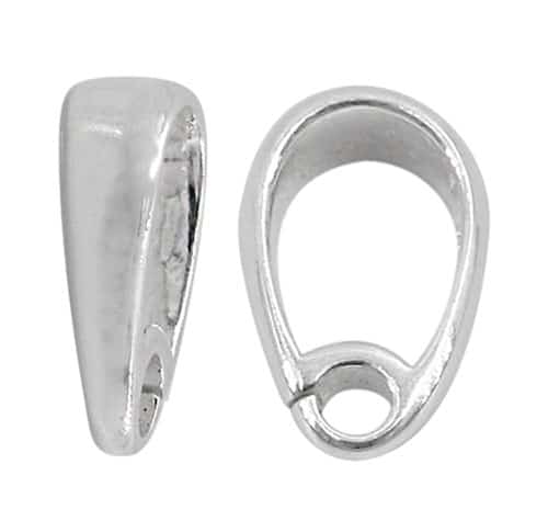 925 Sterling Silver Open Loop Bail, 8.5mm