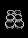 Clear Round Bead Storage Containers – 6 Pieces