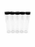 Clear Plastic Bead Storage Tubes – 5 Pieces
