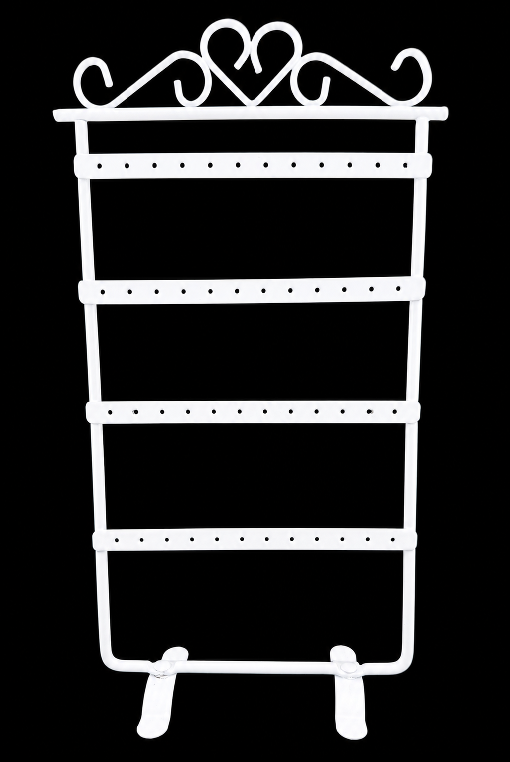 White Metal Earring Display Rack
