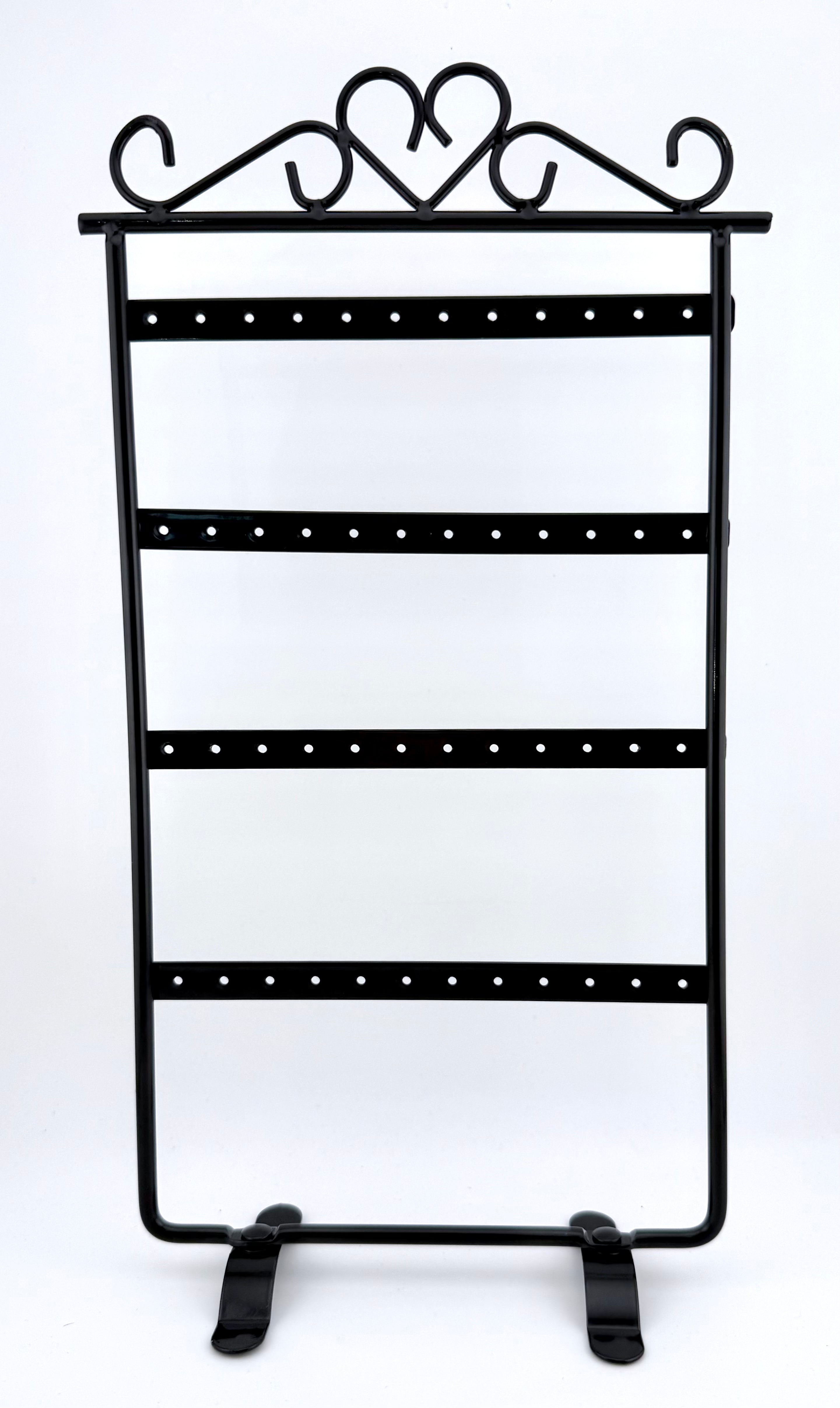 Black Metal Earring Display Rack