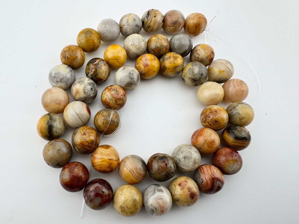Crazy Lace Agate Natural Stone Beads