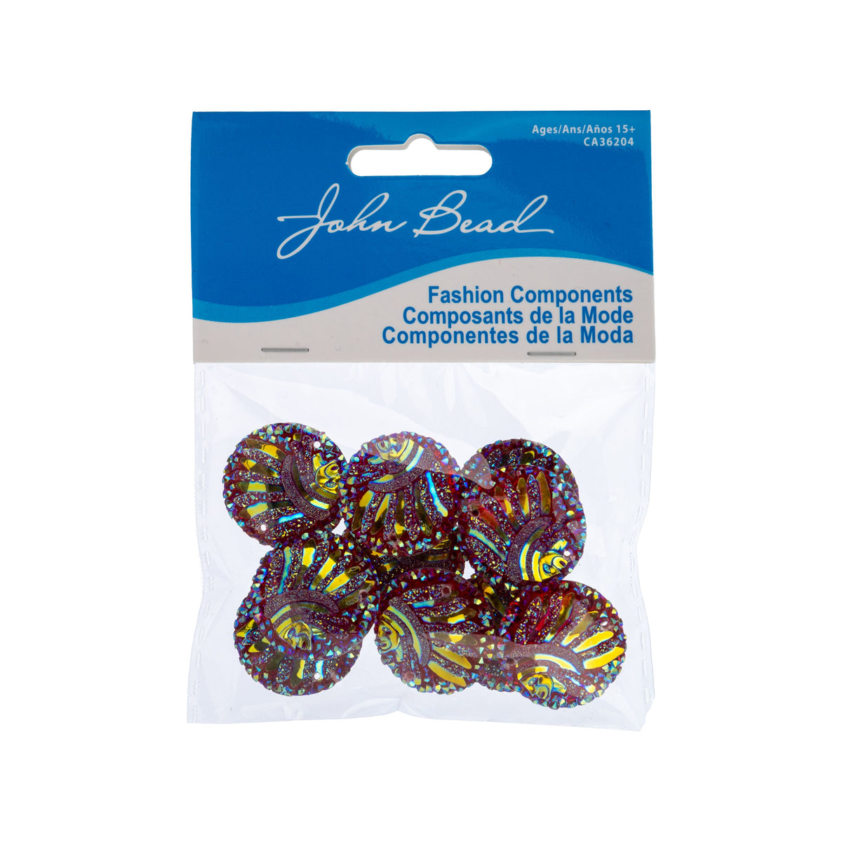 Resin Sew-on Head Cub Sparkle Stone 10pcs Round 25mm Red AB