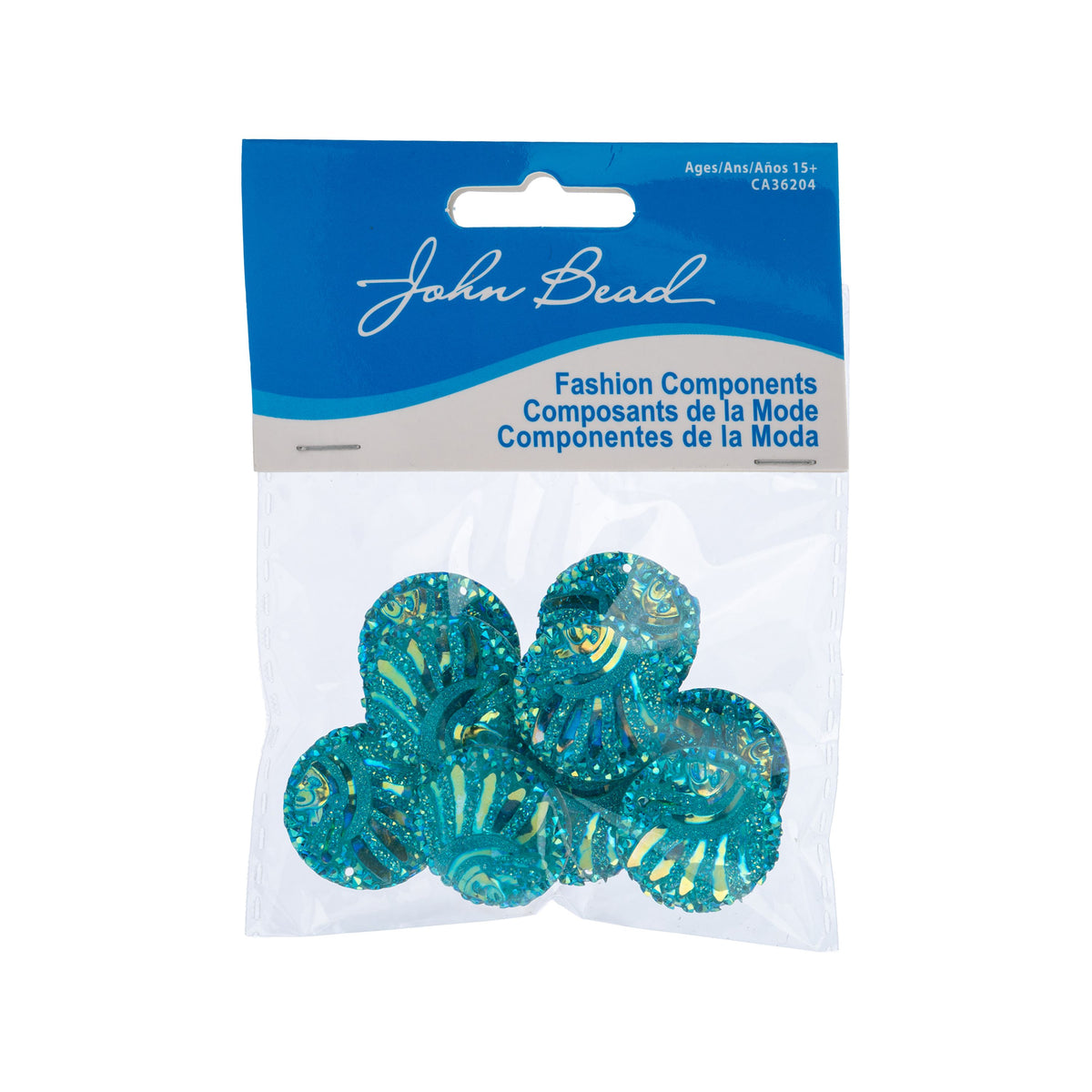 Resin Sew-on Head Cub Sparkle Stone 10pcs Round 25mm Blue AB