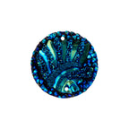 Resin Sew-on Head Cub Sparkle Stone 10pcs Round 25mm Black AB