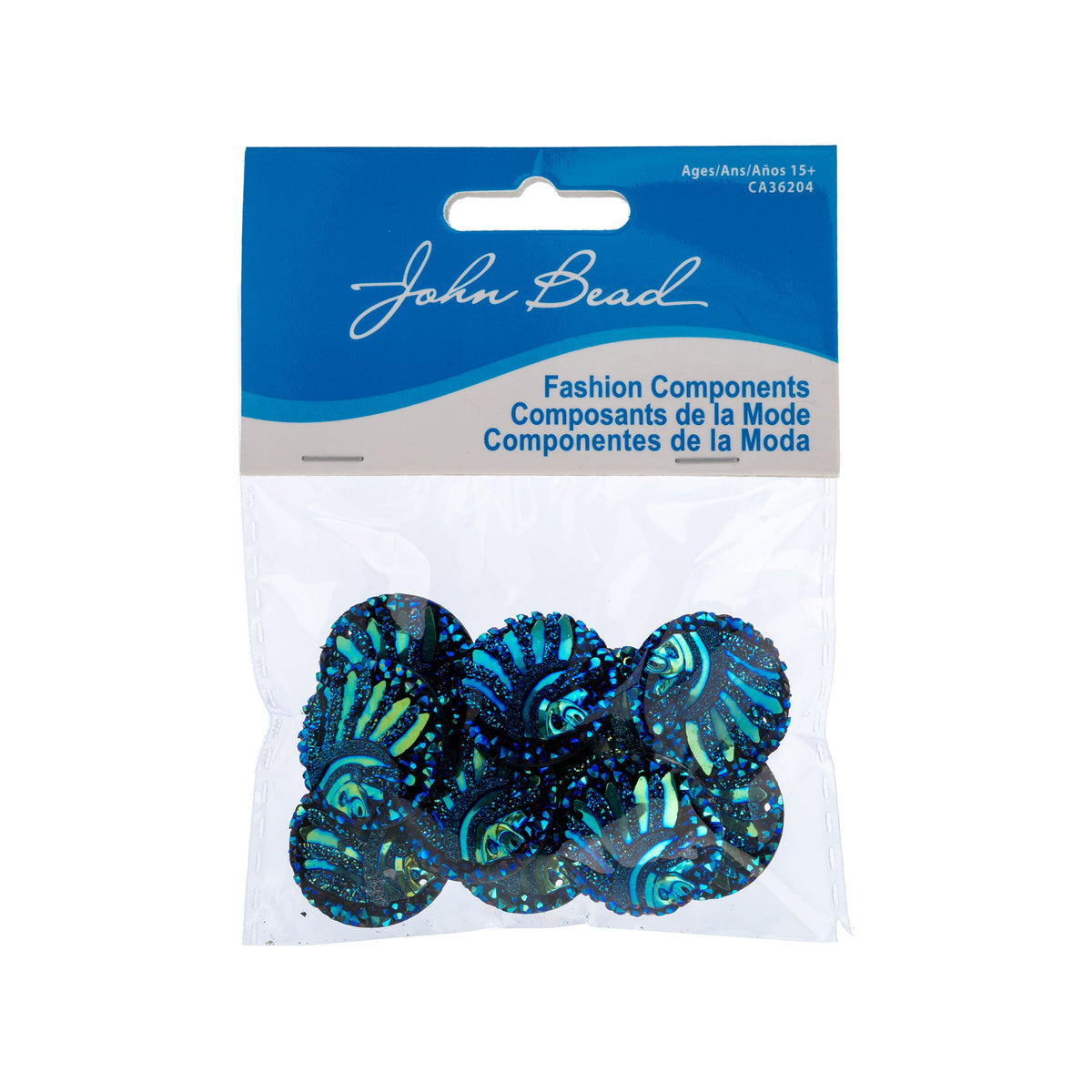 Resin Sew-on Head Cub Sparkle Stone 10pcs Round 25mm Black AB