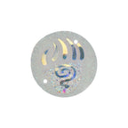 Resin Sew-on Bear Paw Sparkle Stone 10pcs Round 25mm Crystal AB