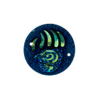 Resin Sew-on Bear Paw Sparkle Stone 10pcs Round 25mm Black AB