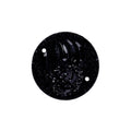 Resin Sew-on Bear Paw Sparkle Stone 10pcs Round 25mm Black