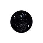 Resin Sew-on Bear Paw Sparkle Stone 10pcs Round 25mm Black