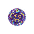 Resin Sew-on Turtle Sparkle Stone 10pcs Round 25mm Purple AB