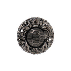 Resin Sew-on Turtle Sparkle Stone 10pcs Round 25mm Gunmetal