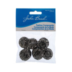 Resin Sew-on Turtle Sparkle Stone 10pcs Round 25mm Gunmetal