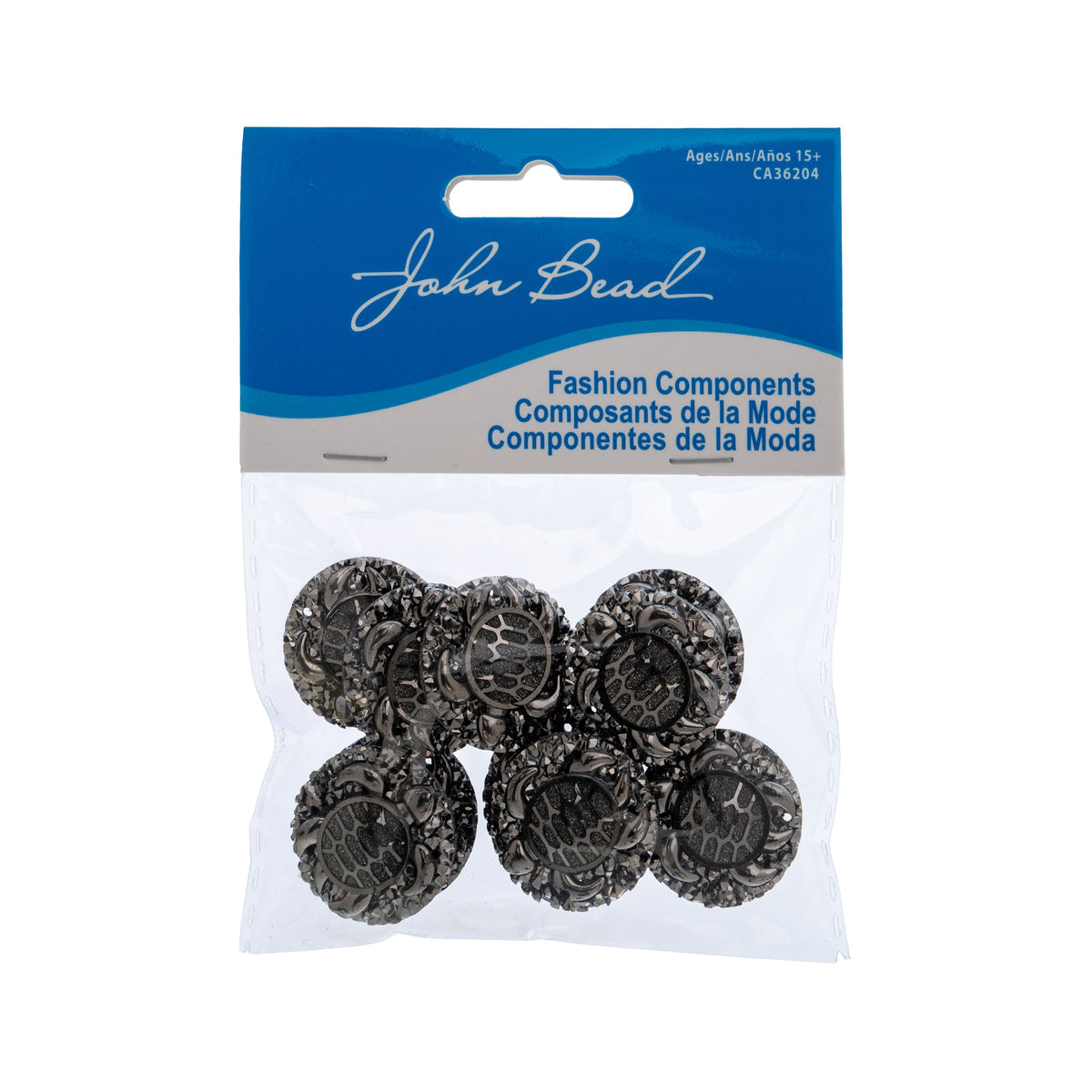Resin Sew-on Turtle Sparkle Stone 10pcs Round 25mm Gunmetal
