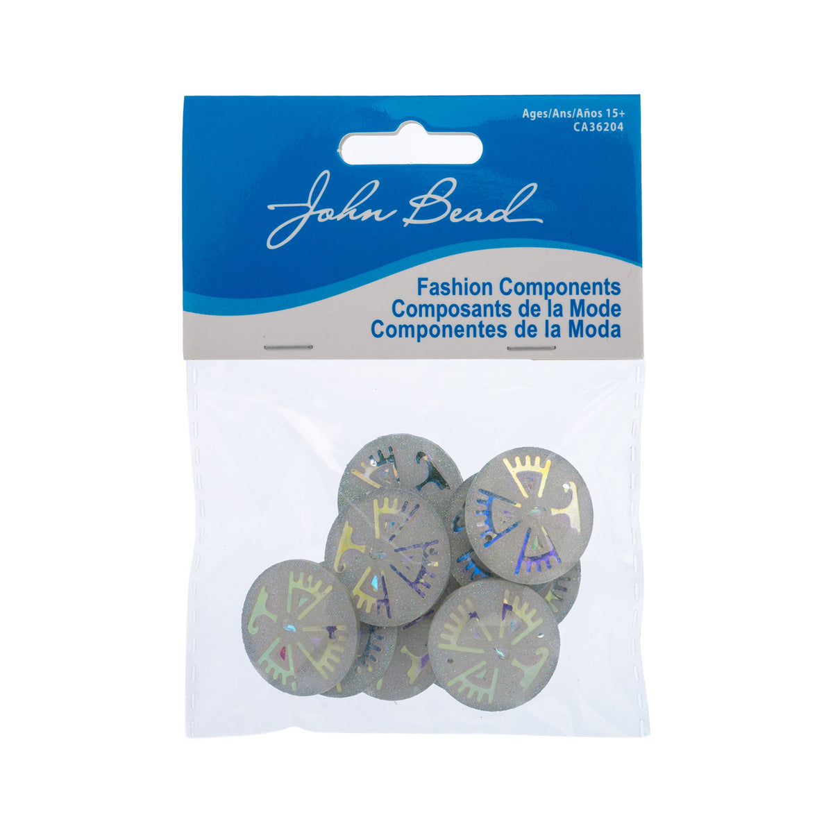 Resin Sew-on Eagle Sparkle Stone 10pcs Round 25mm Crystal AB