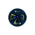Resin Sew-on Eagle Sparkle Stone 10pcs Round 25mm Black AB