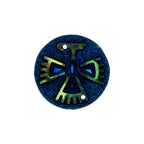 Resin Sew-on Eagle Sparkle Stone 10pcs Round 25mm Black AB