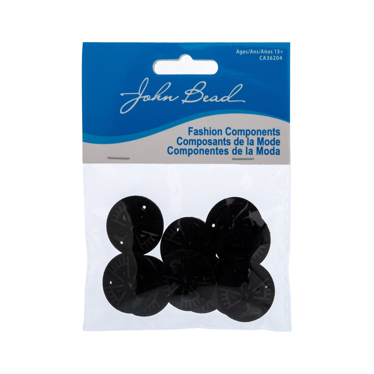 Resin Sew-on Eagle Sparkle Stone 10pcs Round 25mm Black