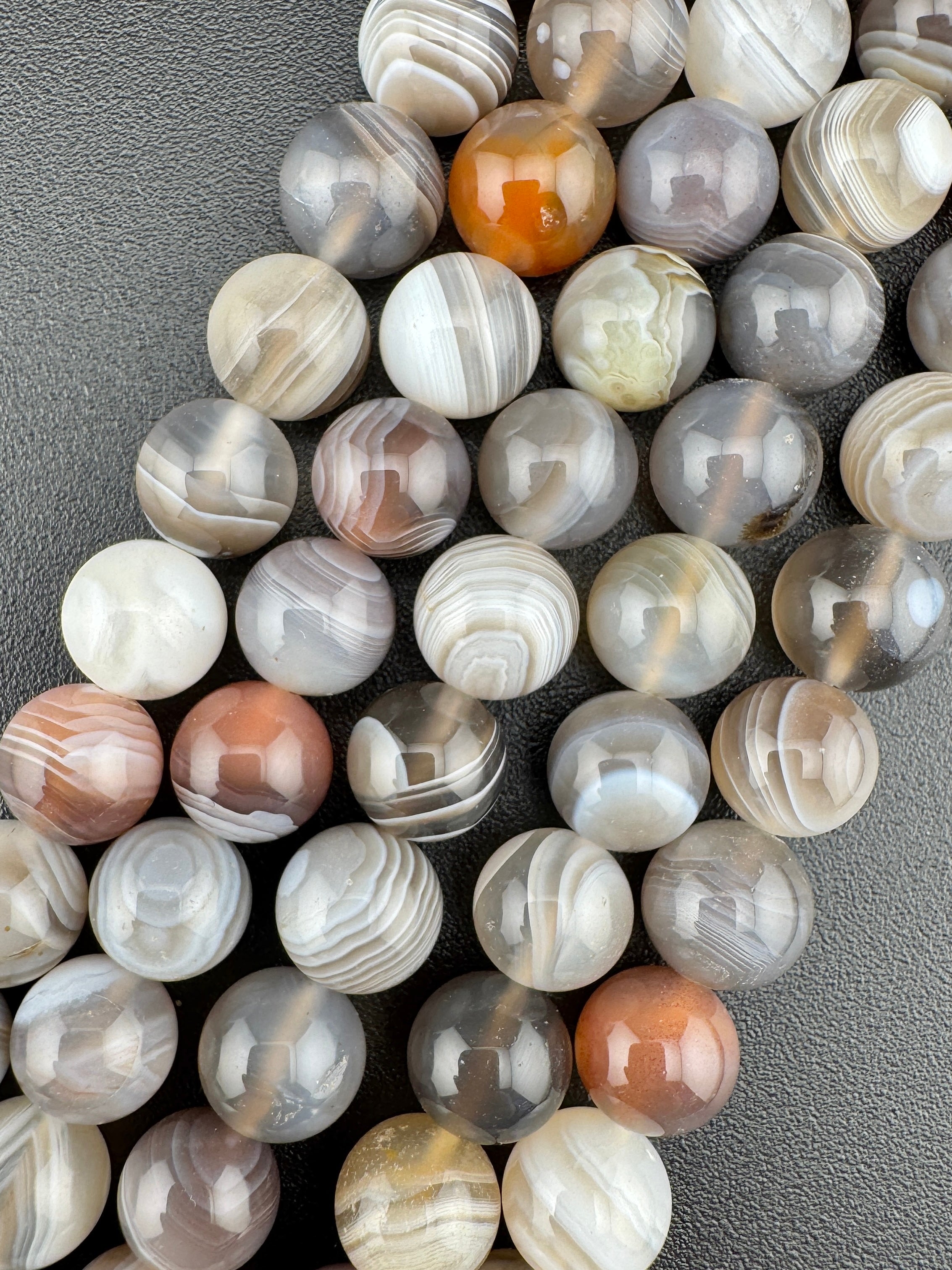 Botswanna Agate Beads Available in 4mm, 6mm, 8mm, 10mm Sizes