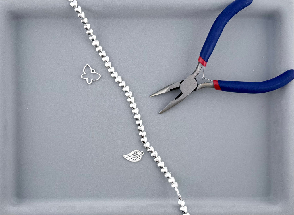 3x5x6mm Hematite Puffy Heart Silver
