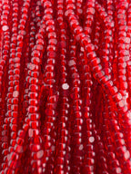 11/0 Sheen Chartlotte 2-Cut Transparent Ruby Hank